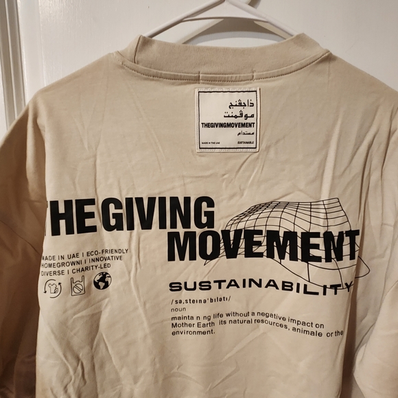 The Giving Movement unique Men luxury tshirt new with tags, made in UAE. - Picture 7 of 9